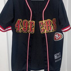 San Francisco 49Ers Mesh Button Up Jersey 