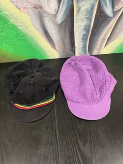 Set of 2 Knit Visor Beanies