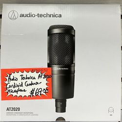 Audio Technica AT2020 Cardioid Condenser Microphone 
