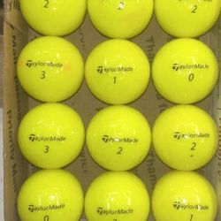 12 TaylorMade Speedsoft Golf Balls 5/4a Lot D048