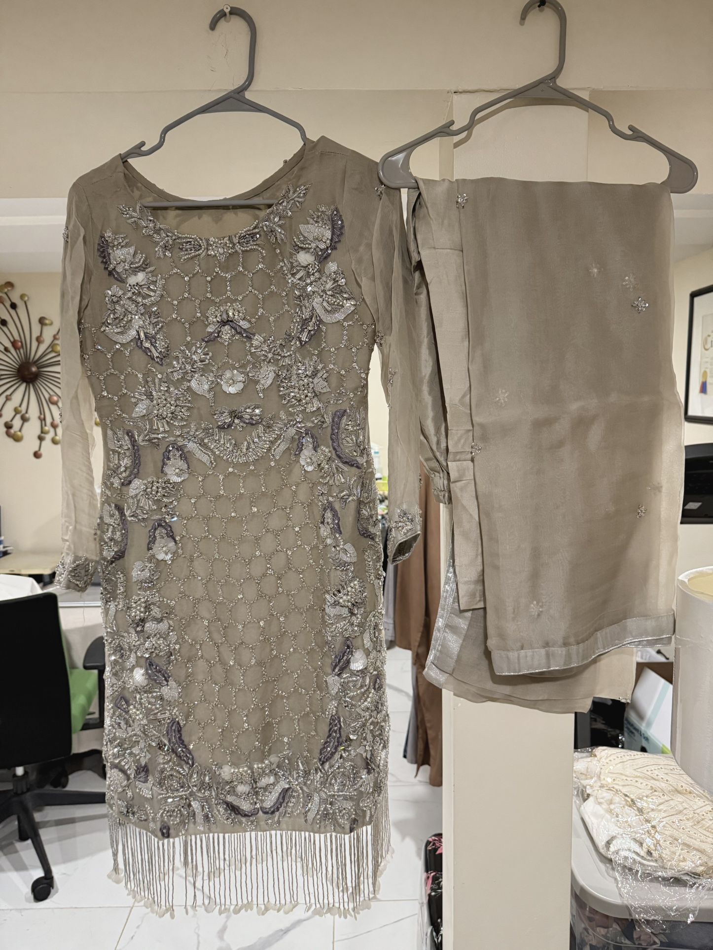 Pakistani/Indian Wedding Wear Fancy Suit (4 PCs)