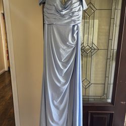 baby blue prom dress