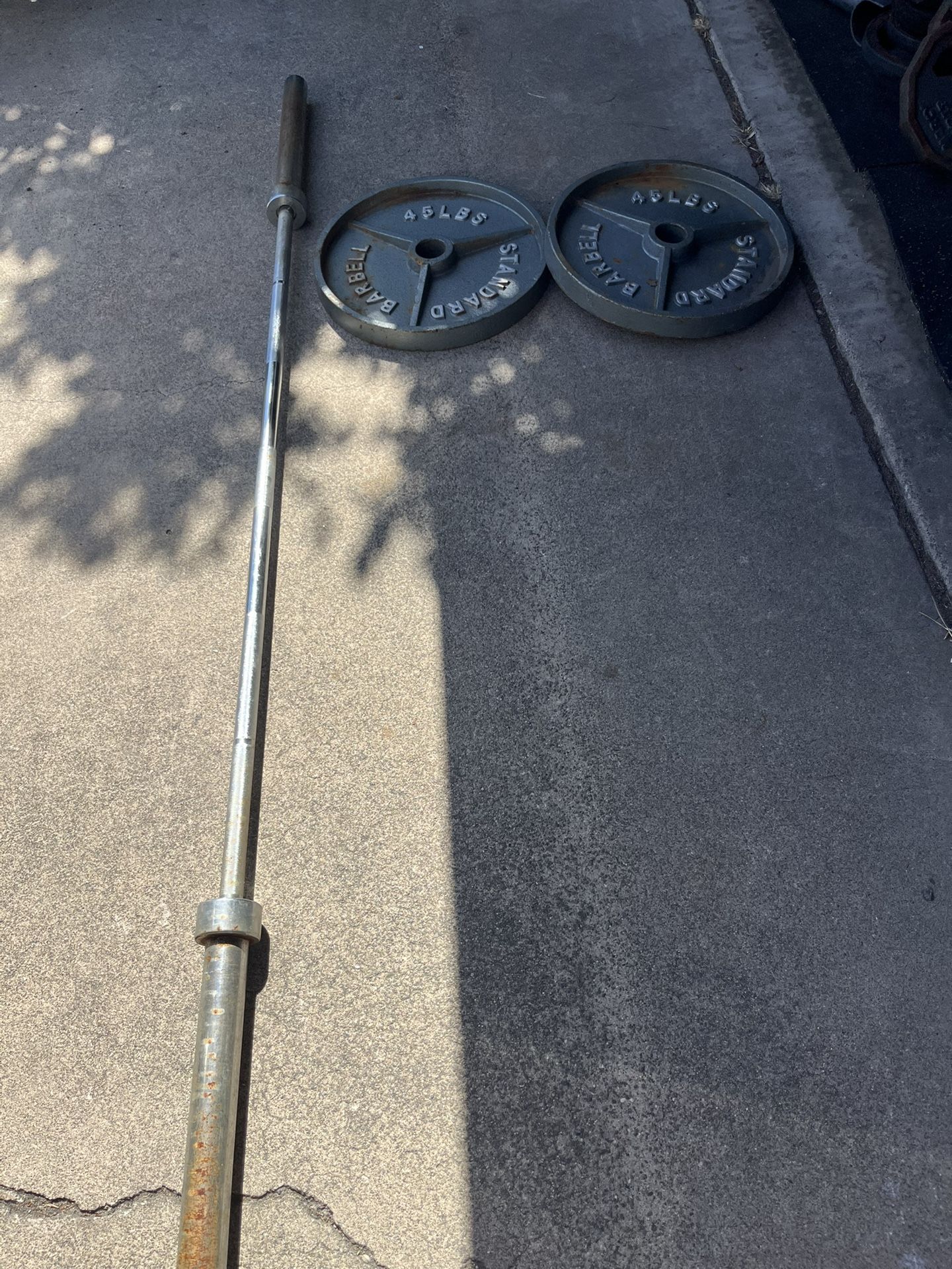 Olympic Weights And Barbell