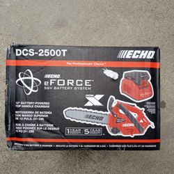 Echo Eforce 56v Xseries Cordless Battery Top Handle Chainsaw 