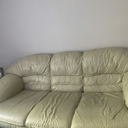 Leather Living Room Furniture Set 