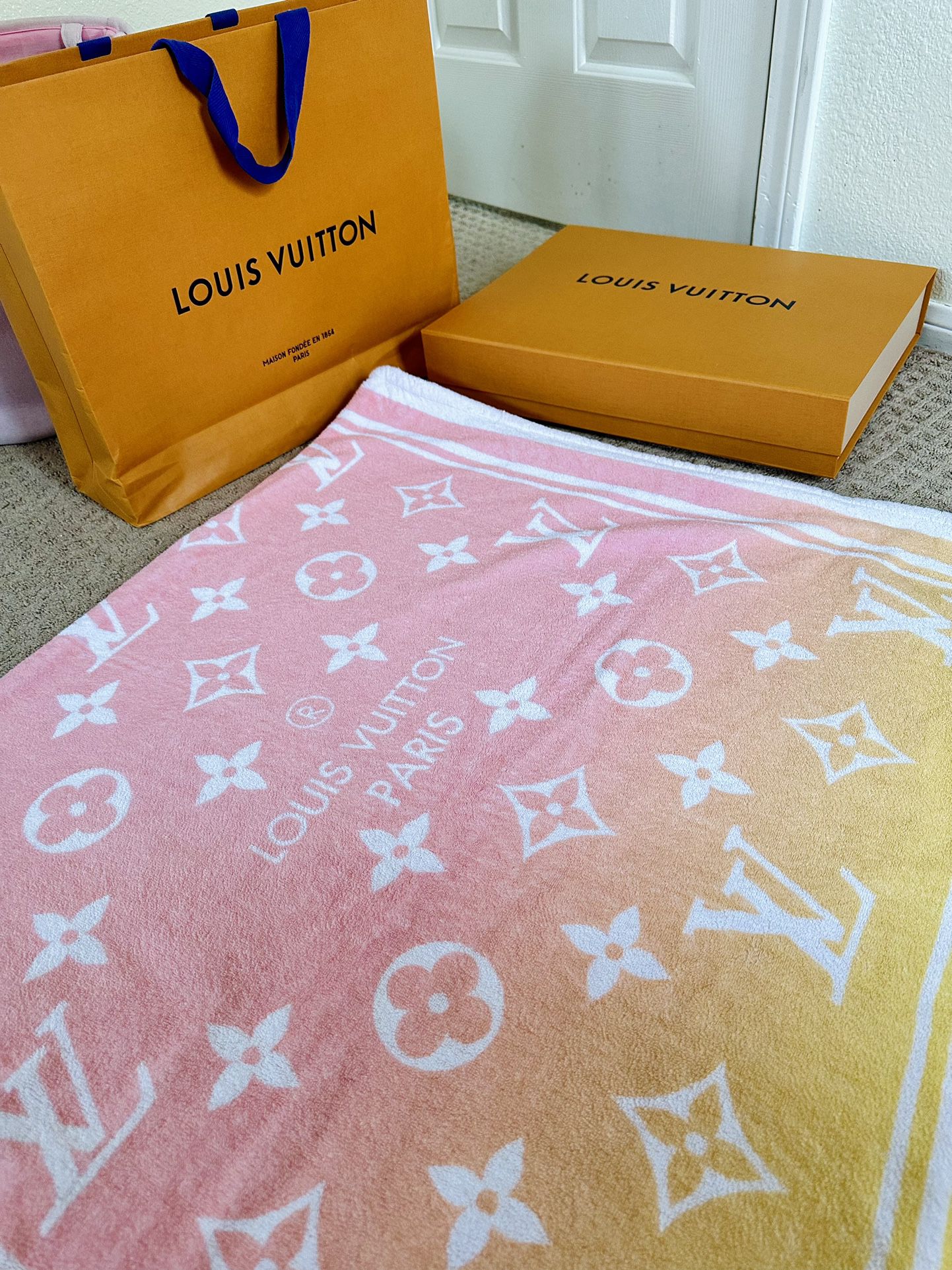 Louis Vuitton Multicolor Watercolor Monogram 2021 Beach Towel