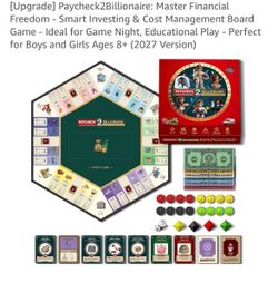 Upgrade] Paycheck2Billionaire: Master Financial Freedom - Smart Investing & Cost Management Board Game