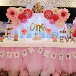 Pink Tutu Table Skirt 
