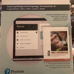 Pearson Revel Exploring Biological Anthropology: The Essentials, 4e Craig Stanford