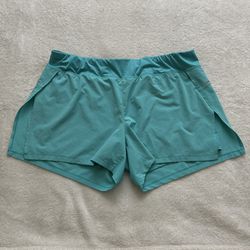 Avia womens sport shorts sz XL (16-18) blue color workout workwear adjustable