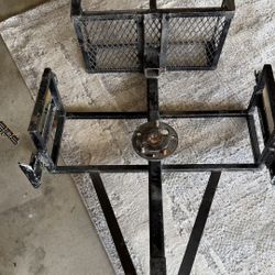 Tow Hitch Tire Carrier With Basket 
