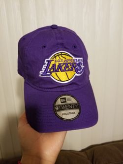 New Era 9TWENTY Los Angeles Lakers Adjustable Strapback Purple Hat