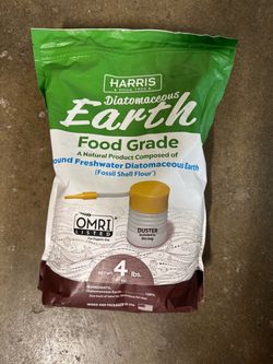 HARRIS Diatomaceous Earth Food Grade, 4lb with Powder Duster