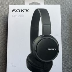 Brand New Sony MDR-ZX110 Headphones — Open Box, Never Used
