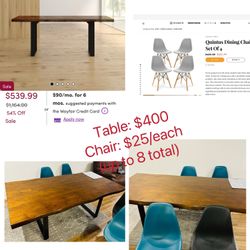 Dining Set (Table & Chairs)