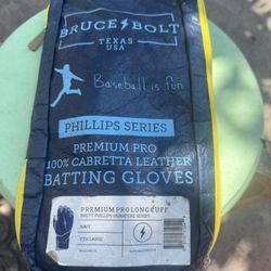 YTH Large Navy Batting Gloves