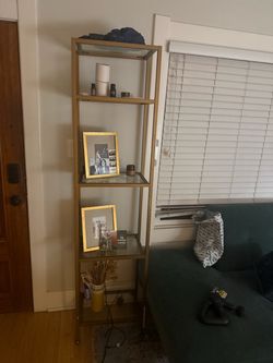 Gold shelves