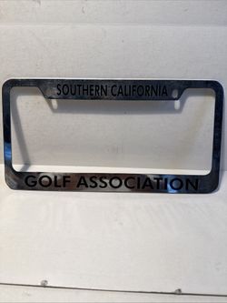 Southern California SCGA Golf Association License Plate Frame VINTAGE