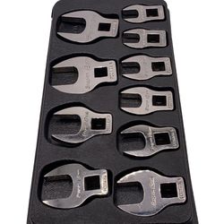 Snap On 10pc Metric Crowfoot Wrench Set - 3/8” Drive (10-19mm) 