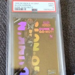 1998  skybox century Allen iverson Dunk N Go Nuts card