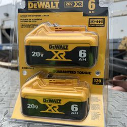 Dewalt XR 20v 6.0 2pk Brand New 🚨🚨🚨🚨
