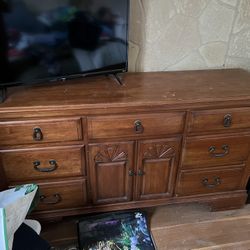 brown wood dresser
