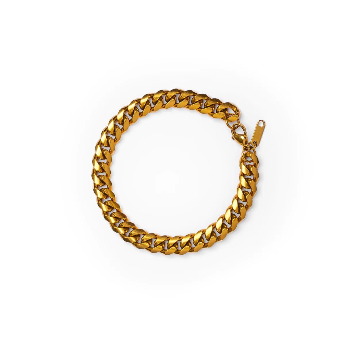 CURB CHAIN BRACELET - 18K GOLD PLATED