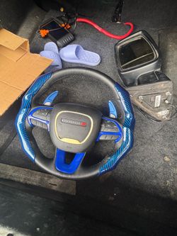 dodge charger carbon fiber steering wheel