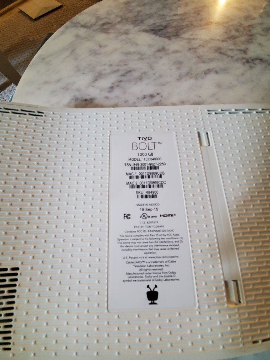 Tivo Bolt (Cable Card Version) for Sale in Tarpon Springs, FL OfferUp