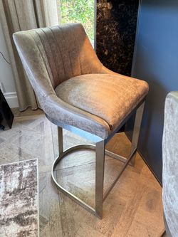 3 Leather Barstools