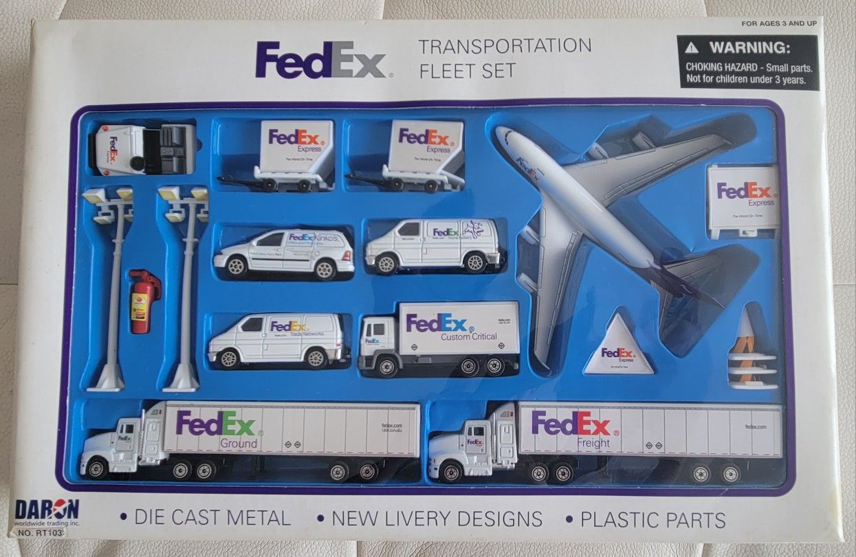 **FEDEX** Daron Cast Iron Collectible Transportation Fleet Set
