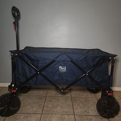 Collapsible Wagon - Utility Folding Cart Heavy Duty All Terrain Wheels 
