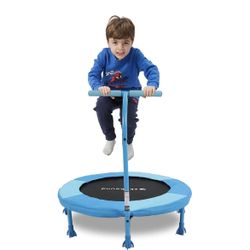 Indoor Kids 36 Inch Trampoline with Handle - Rocket