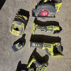 RYOBI ONE + 5 Piece Tool Set.