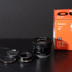 Sony fe 40mm f2.5 
