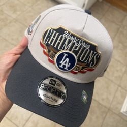 Dodgers World Series champions hat 