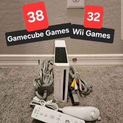 Nintendo Wii With GameCube Games 