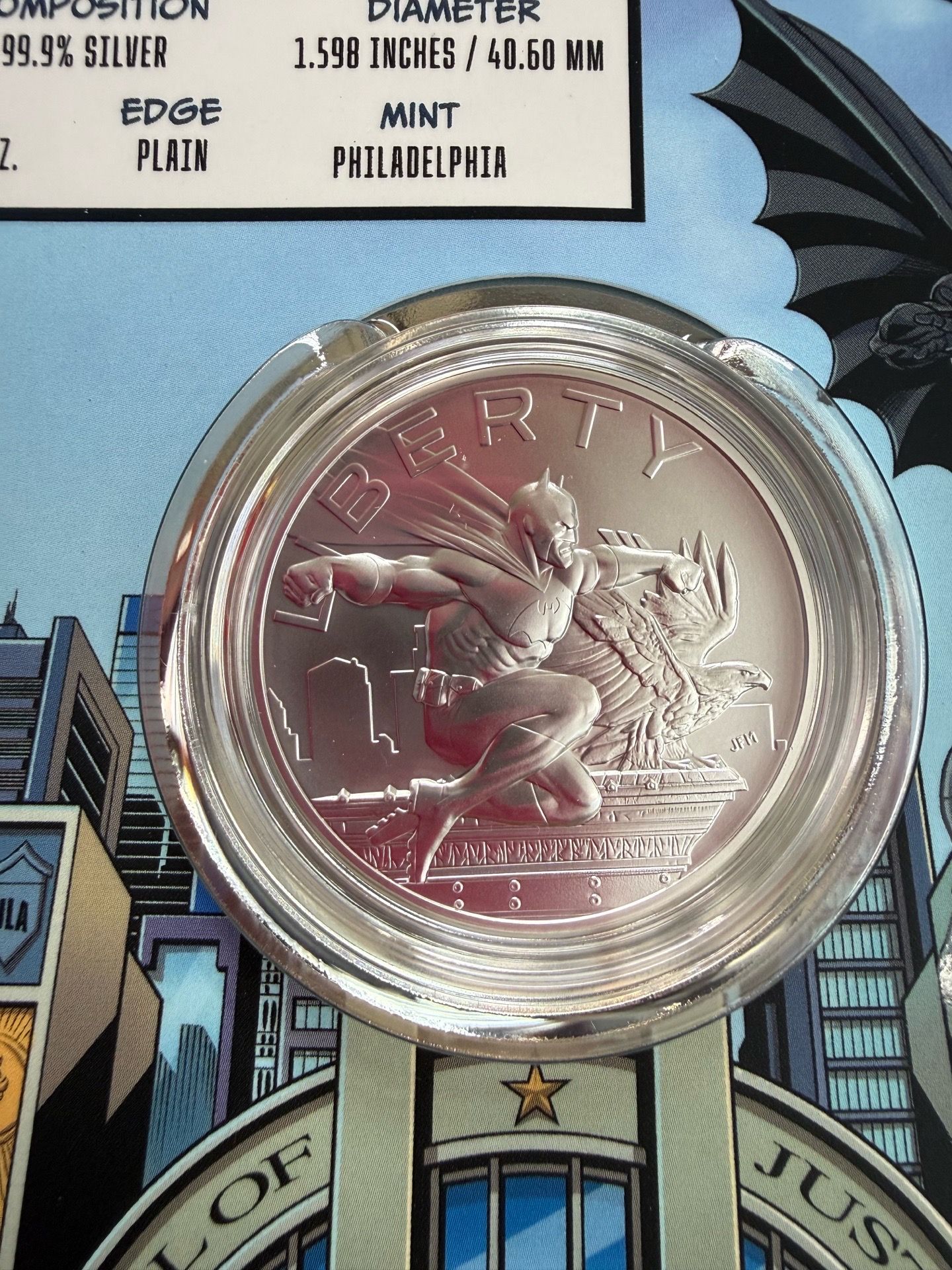 Batman silver coin