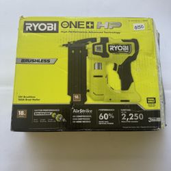 Ryobi 18v HP 18gauge Brad Nailer TOOL ONLY