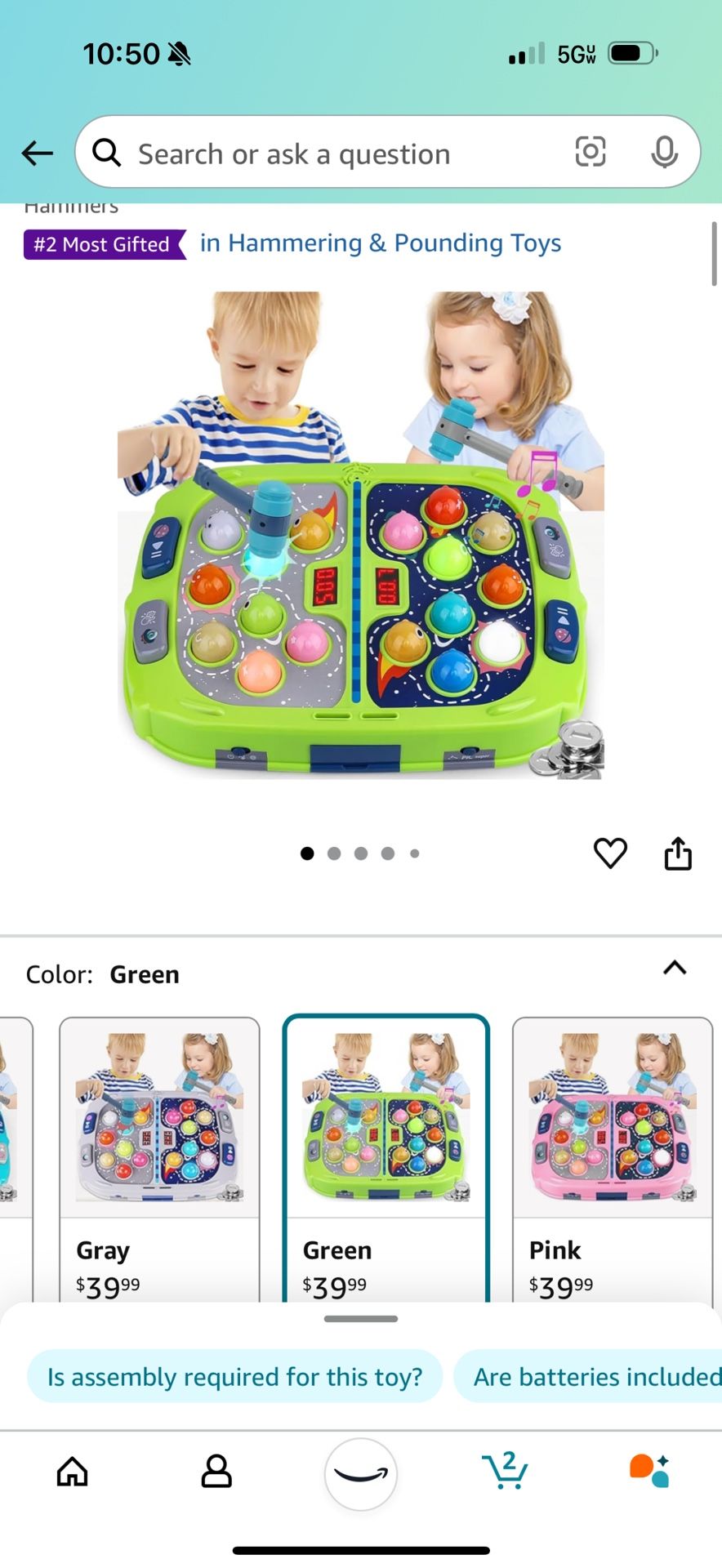 Whack A Mole Game Toy For Kids