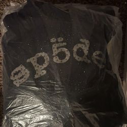 black sp5der hoodie rhinestone