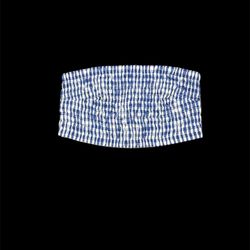 Blue & White Bandeau 