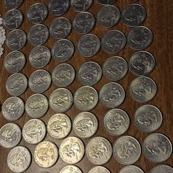 90 U.S. State & National Park Quarters – $22.50 Face Value – Mixed Designs