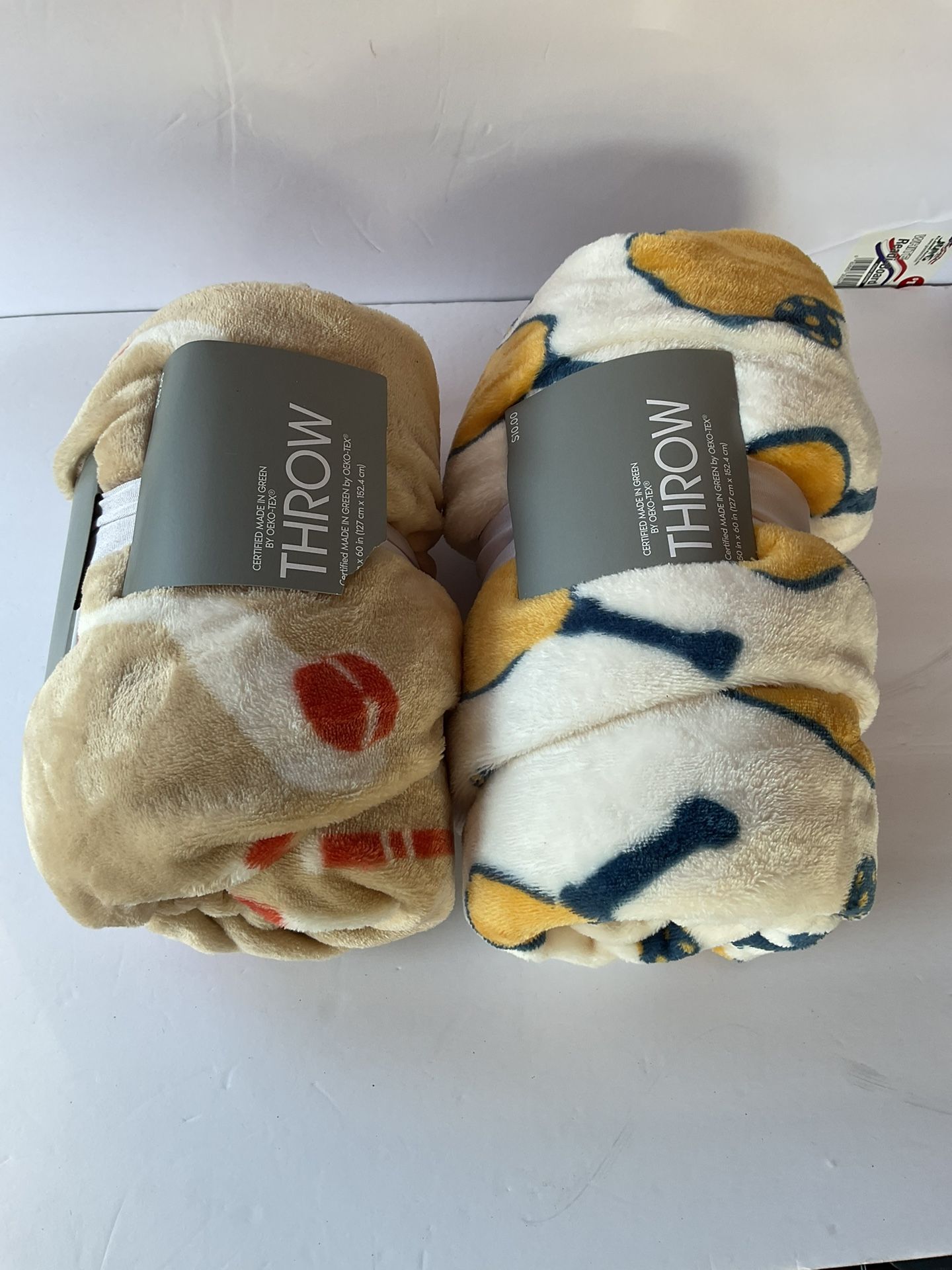 Throw Blanket 50x60 Set Of 2 Pieces