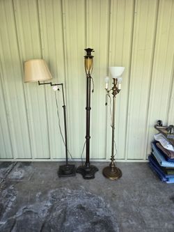 Assorted Vintage Floor Lamps $20 Each or All For $50