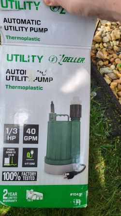 Zoeller 1/3-HP 115 -Volt automatic Thermoplastic Submersible utility pump