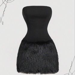Black Strapless Party Dress