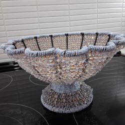 Vintage Beaded Rufle Bowl 