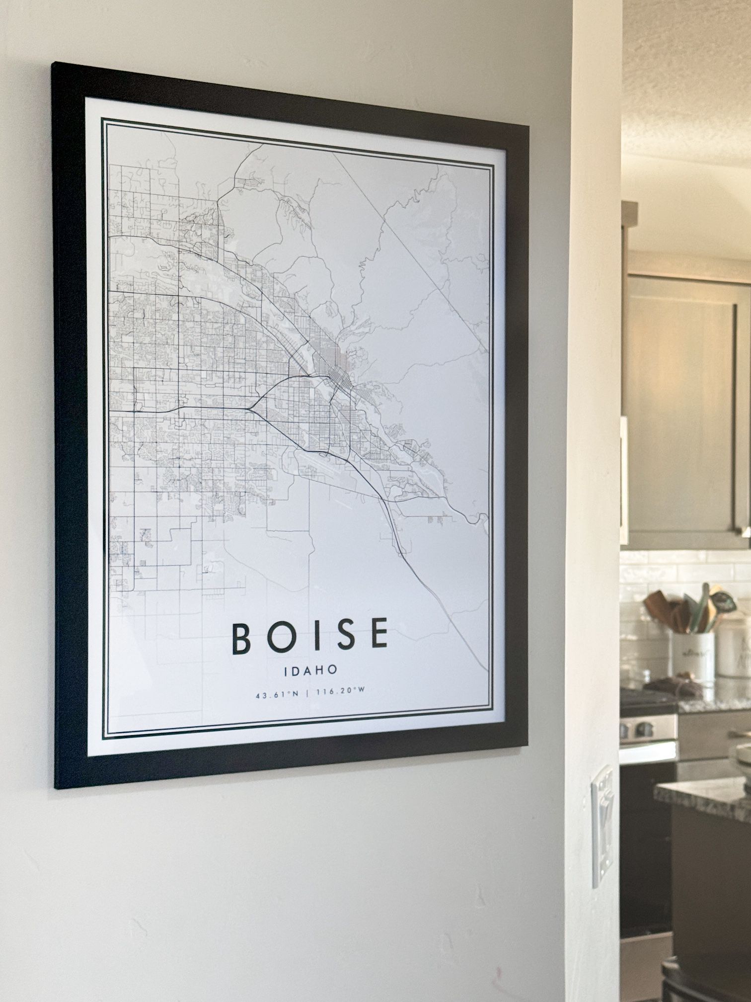 Boise Map Art (17”x22”)