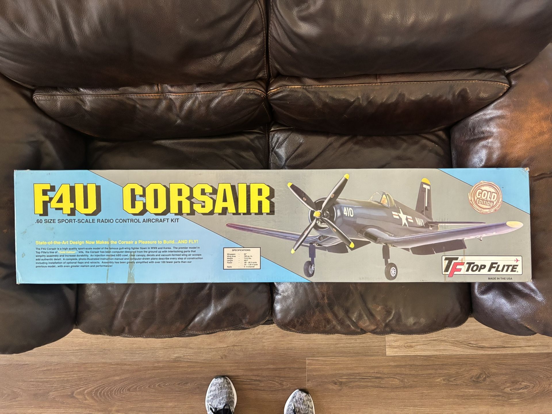 Top flight F4U Corsair Gold Edition Tc Airplane Kit NIB